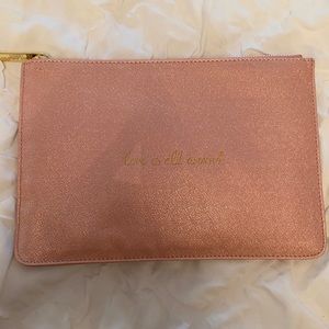 *NEVER USED* Pink Glittery Makeup Bag